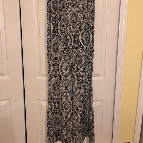 Bell Bottom Flare Stretch Yoga High Waisted Boho - Picture 3 of 6